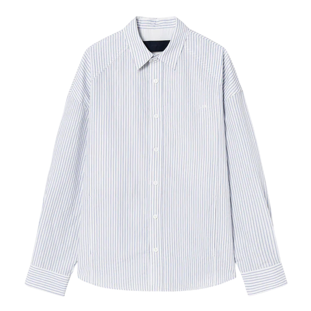 Back Slit Stripe Shirt