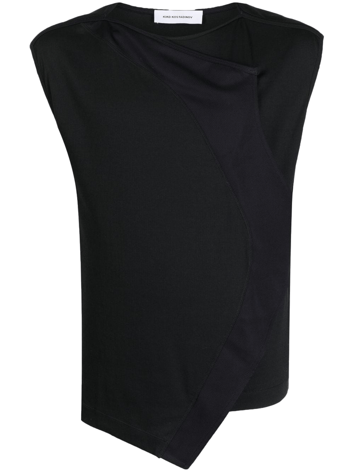       Kiko-Kostadinov-Zlatyu-Sleeveless-Top-Black-1