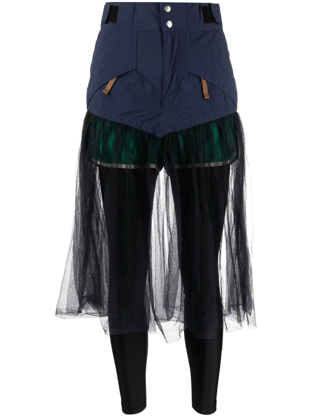 Kolor-Skirt-With-Shorts-Navy-1