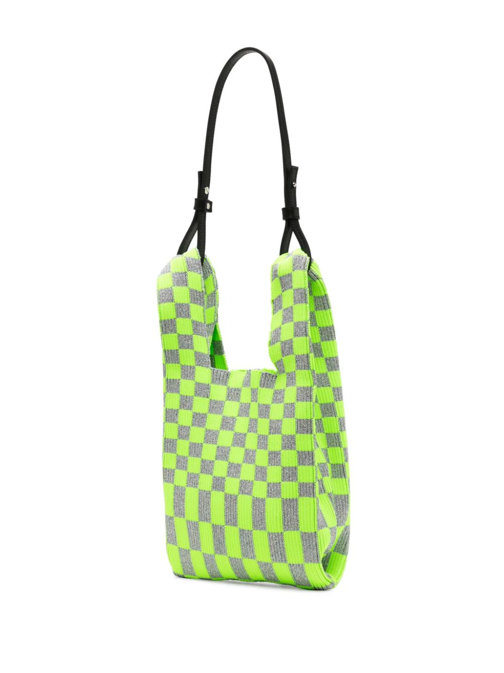 Lastframe-Metallic-Ichimatsu-Market-Bag-Green-3