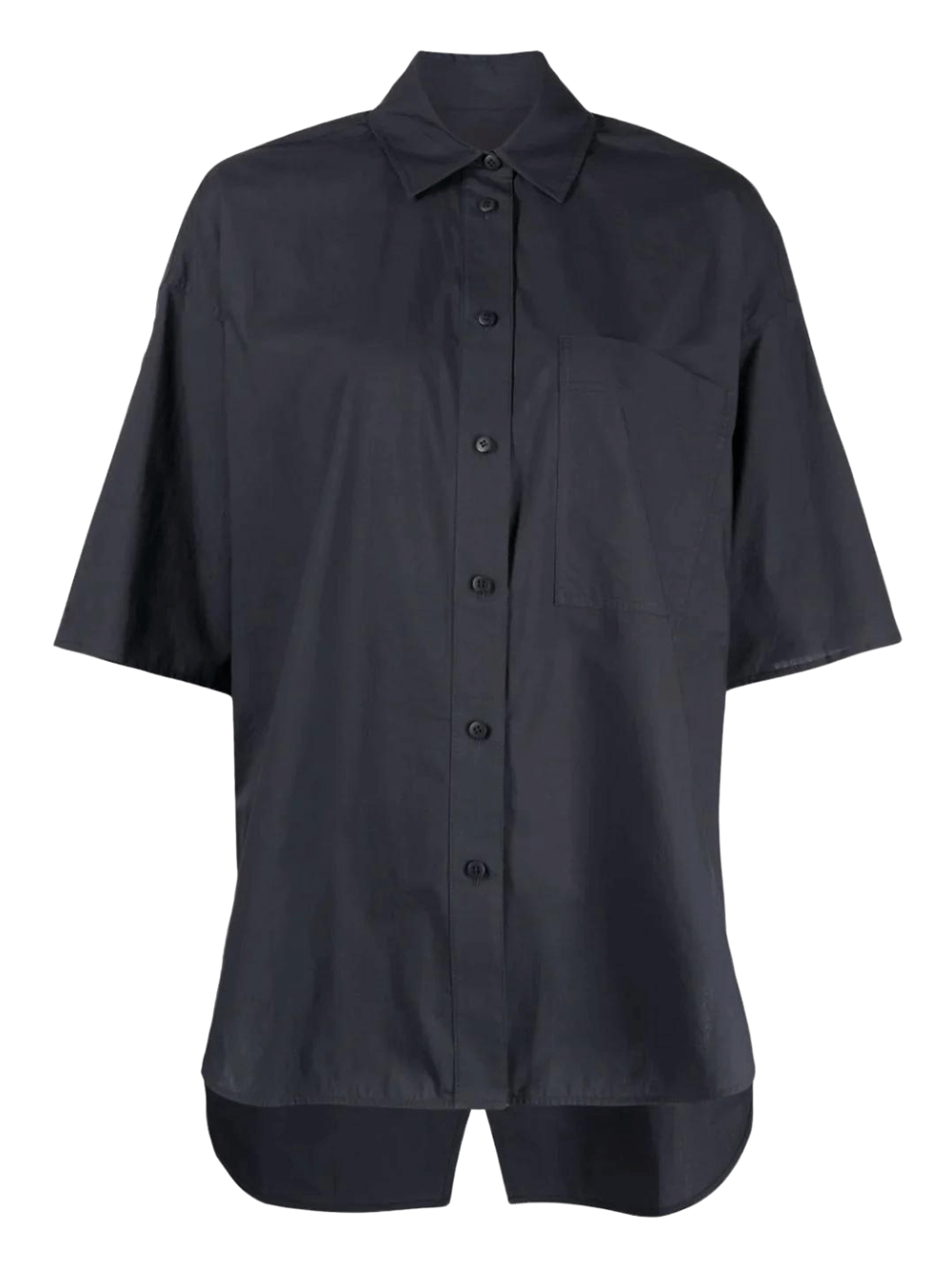 Lee-Mathews-Poplin-Short-Sleeve-Shirt-Black-1