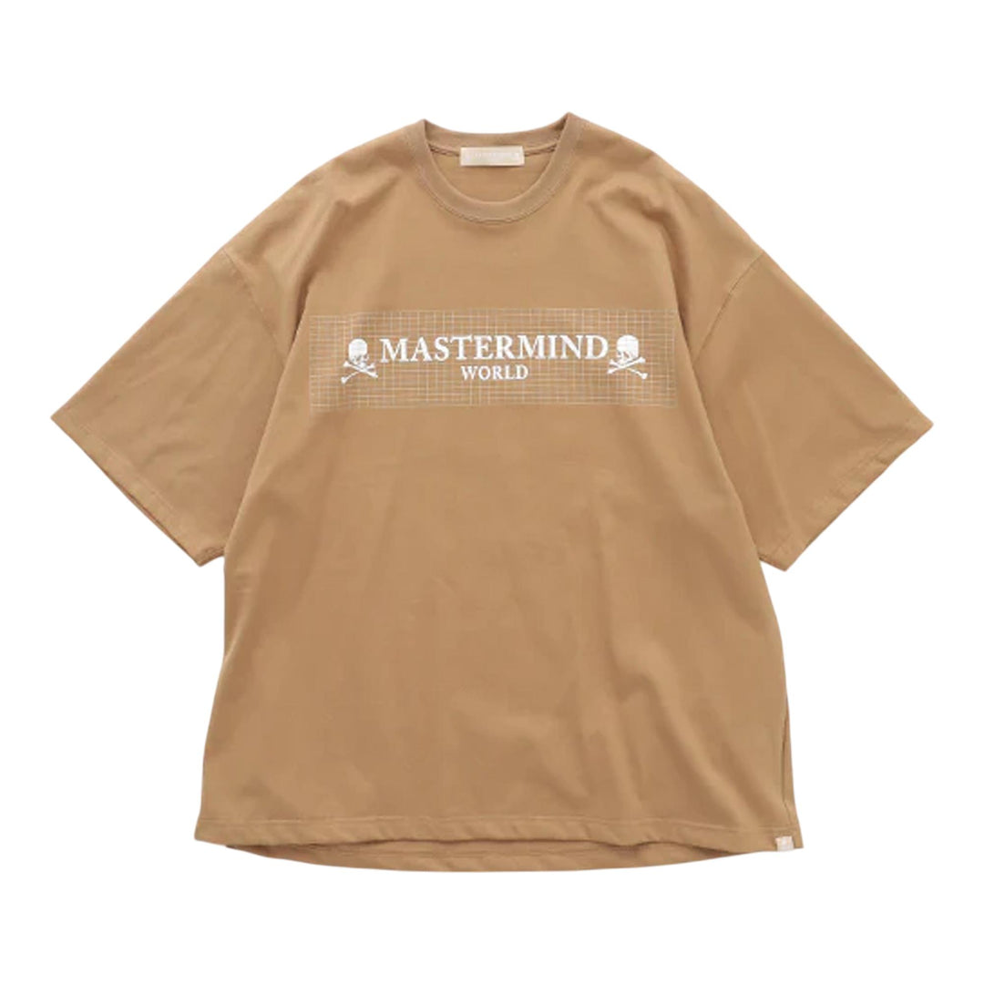 Club21 - MASTERMIND - Boxy Grid Tee - TEES - Beige