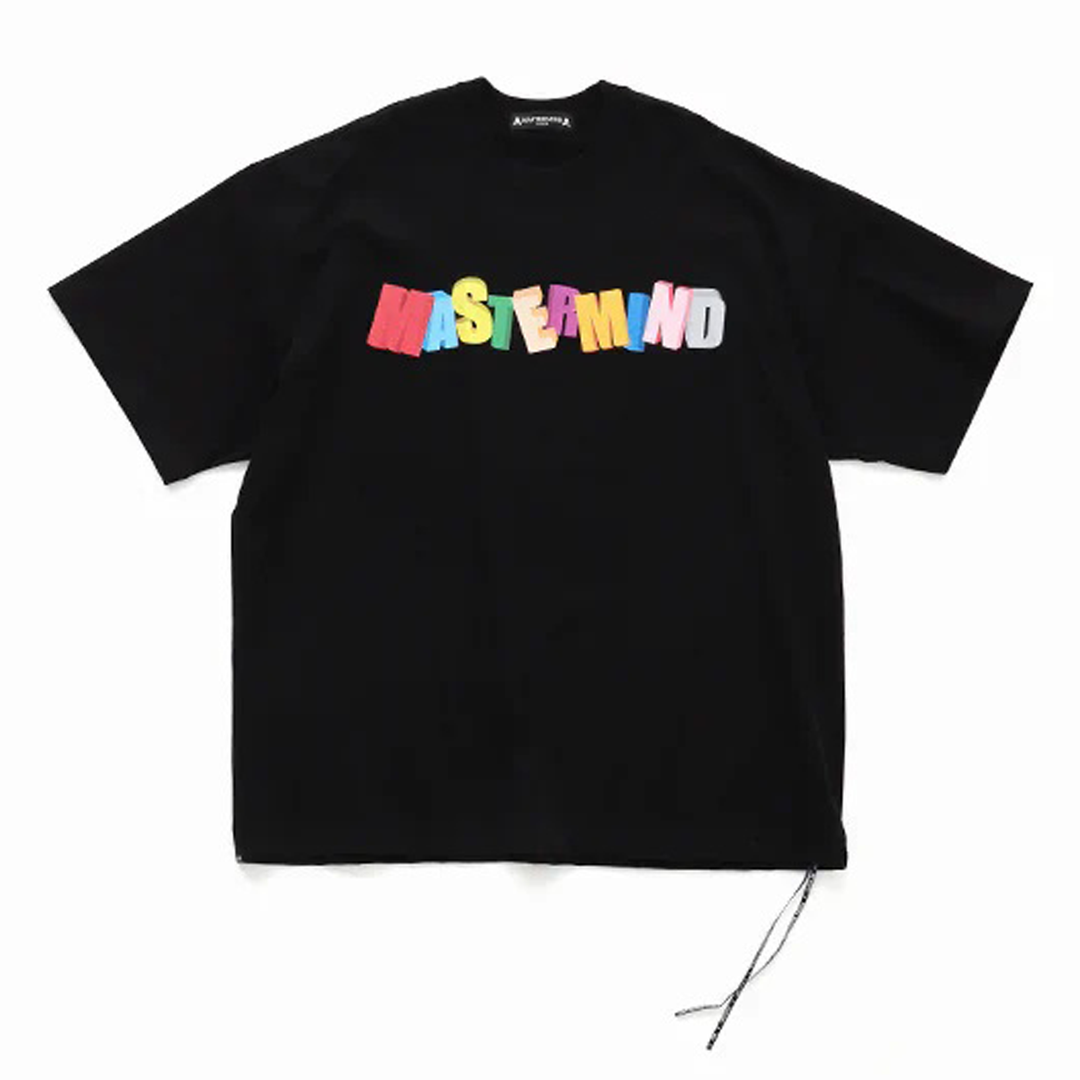 MASTERMIND_Oversized_Multi_Color_Logo_Tee_Black
