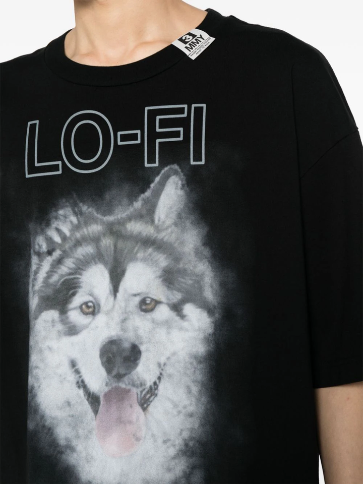 MIHARA-YASUHIRO-Dog-Printed-Tee-Black-5