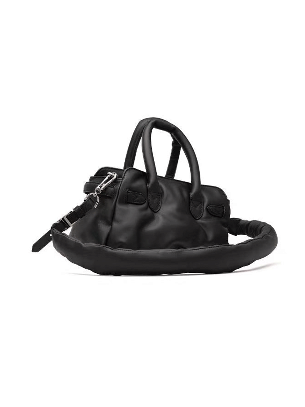 MIHARA-YASUHIRO-Puffer-Bag-Black-4