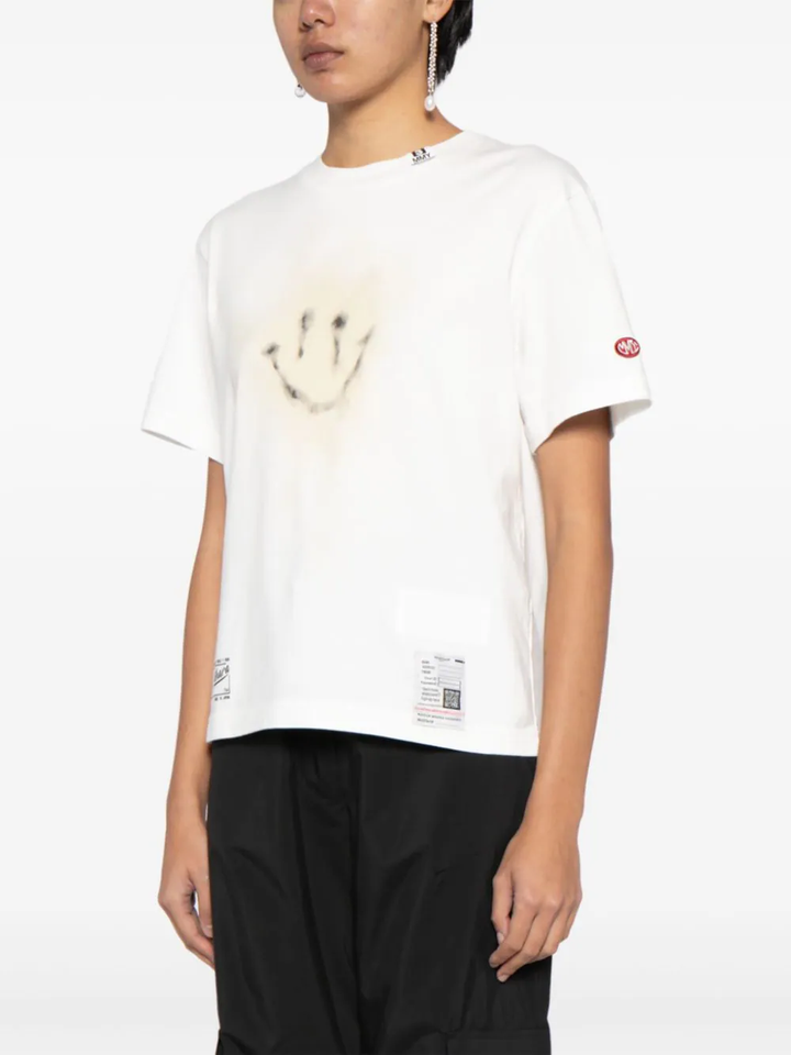 MIHARA-YASUHIRO-Smilyface-Print-Tee-White-3