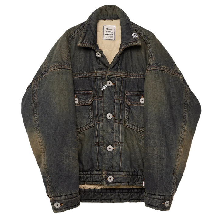 Puffer Denim Jacket