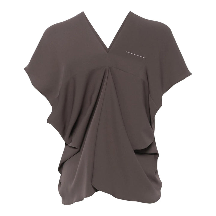 Club21 - MM6 - Short Sleeve Top - WOVEN TOPS - Brown