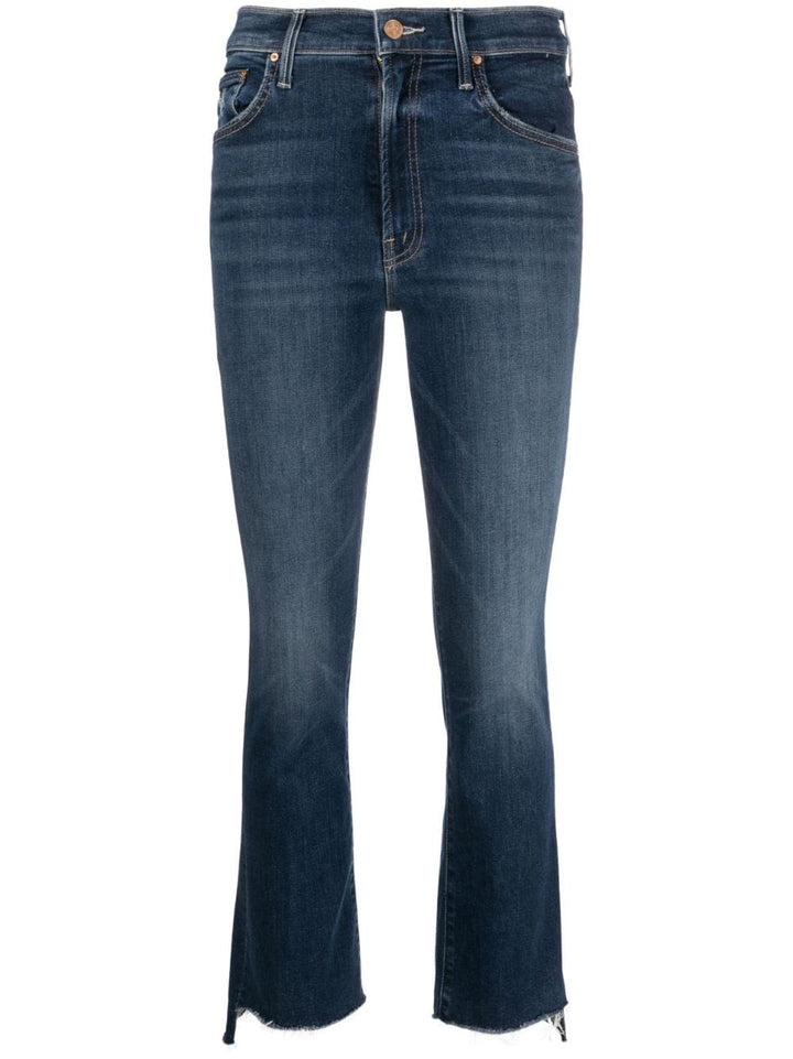 MOTHER-The-Insider-Crop-Step-Fray-Jeans-Dark-Blue-1