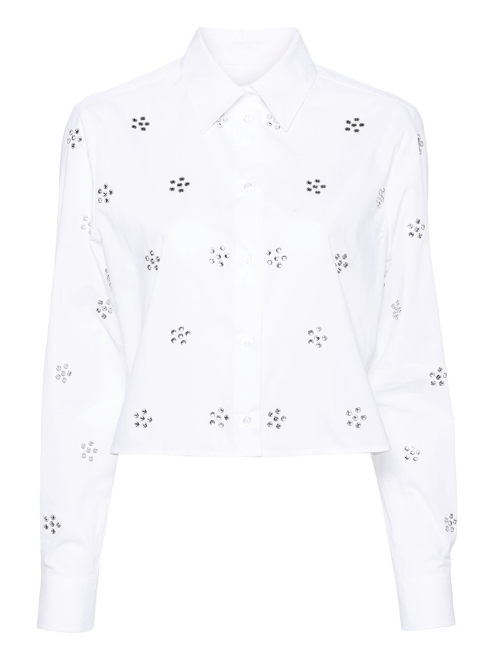 MSGM-Allover-Rhinestones-Cropped-Shirt-White-1