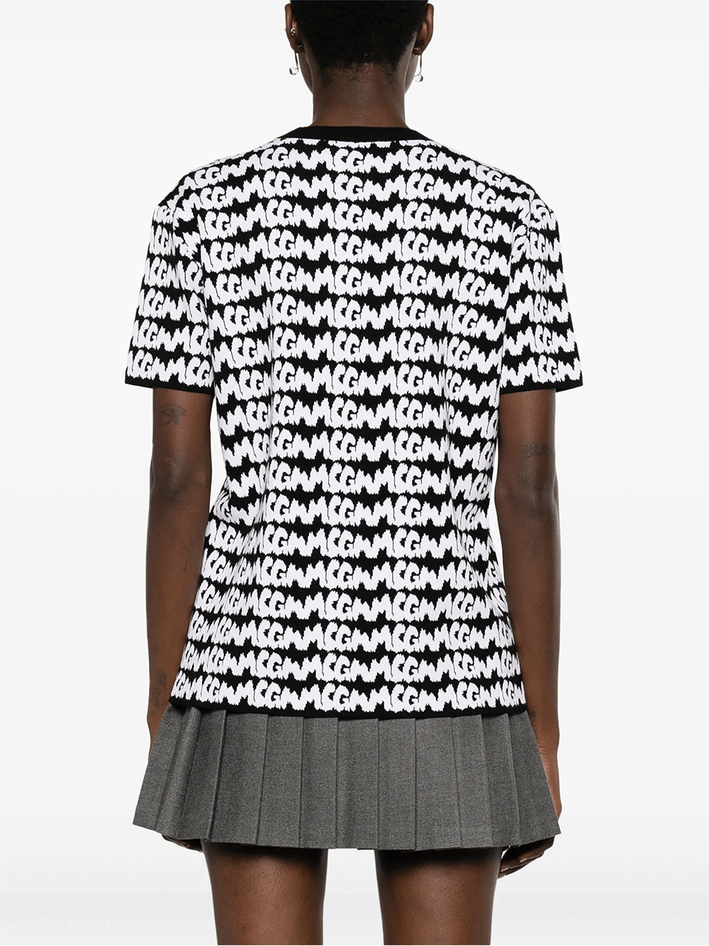 MSGM-Allover-T-Shirt-Black-4