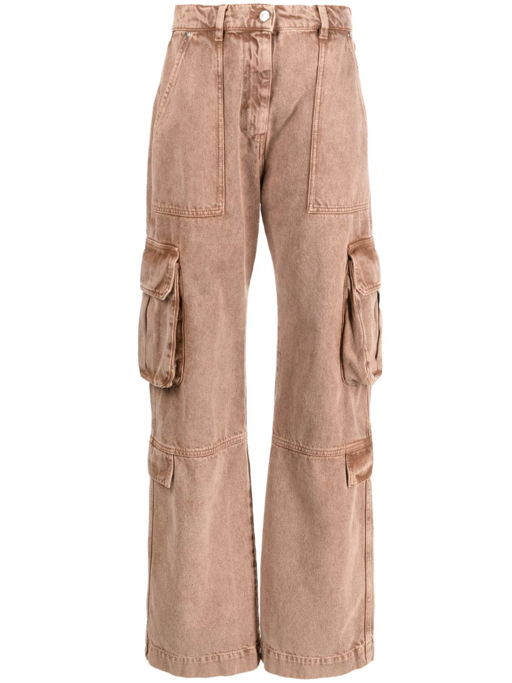 MSGM-Beige-Cargo-Pants-Beige-1