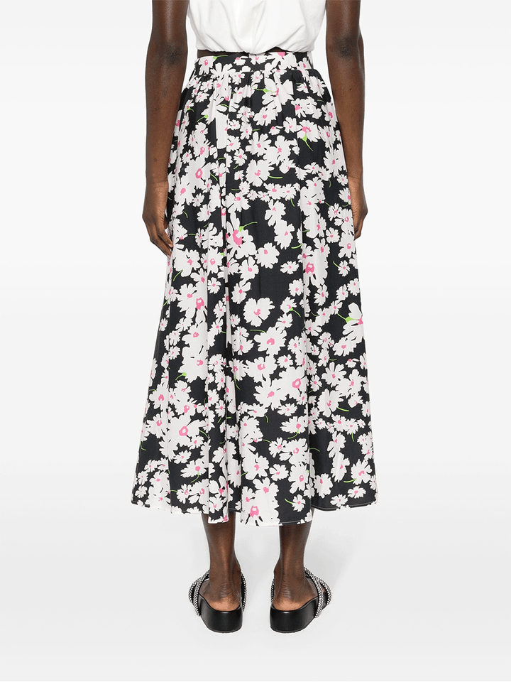 MSGM-Daisy-Print-Maxi-Skirt-Black-4