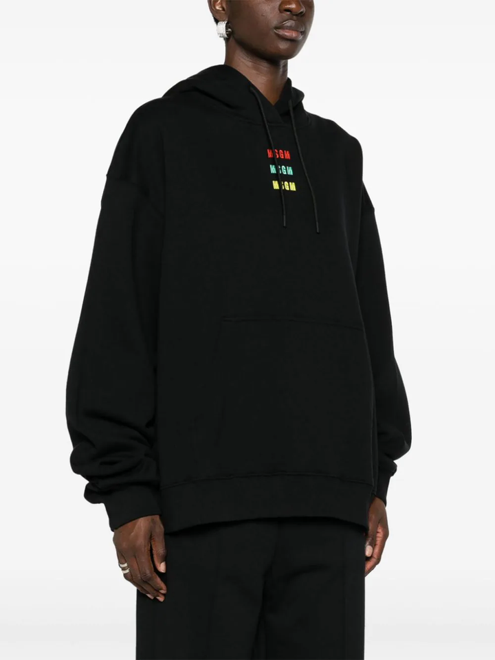 MSGM-Illusion-Hooded-Sweatshirt-Black-3