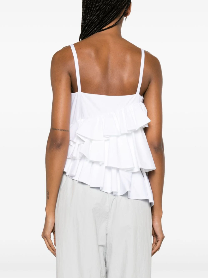 MSGM-Multi-Tier-Ruffles-Top-White-4