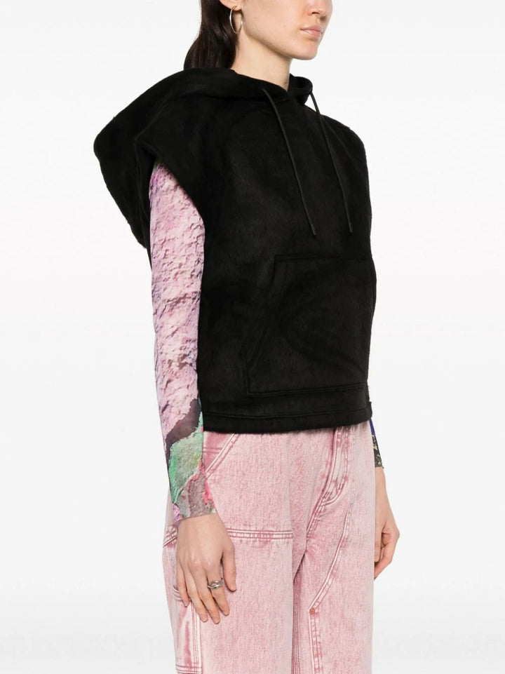 MSGM-Neoprene-Hooded-Sweatshirt-Black-3