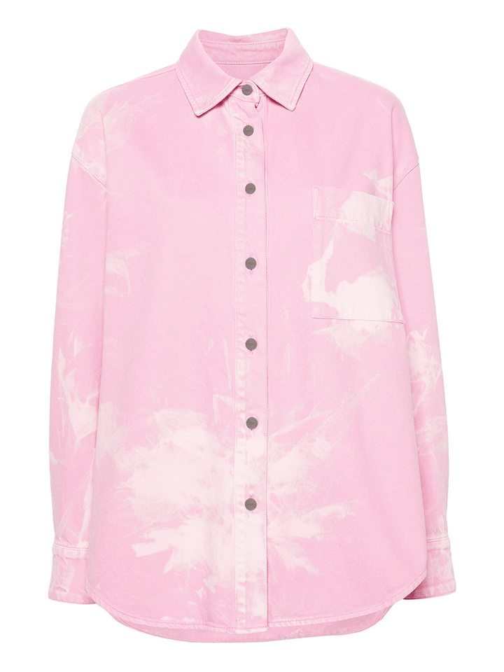 MSGM-Pink-Washed-Print-Shirt-Pink-1