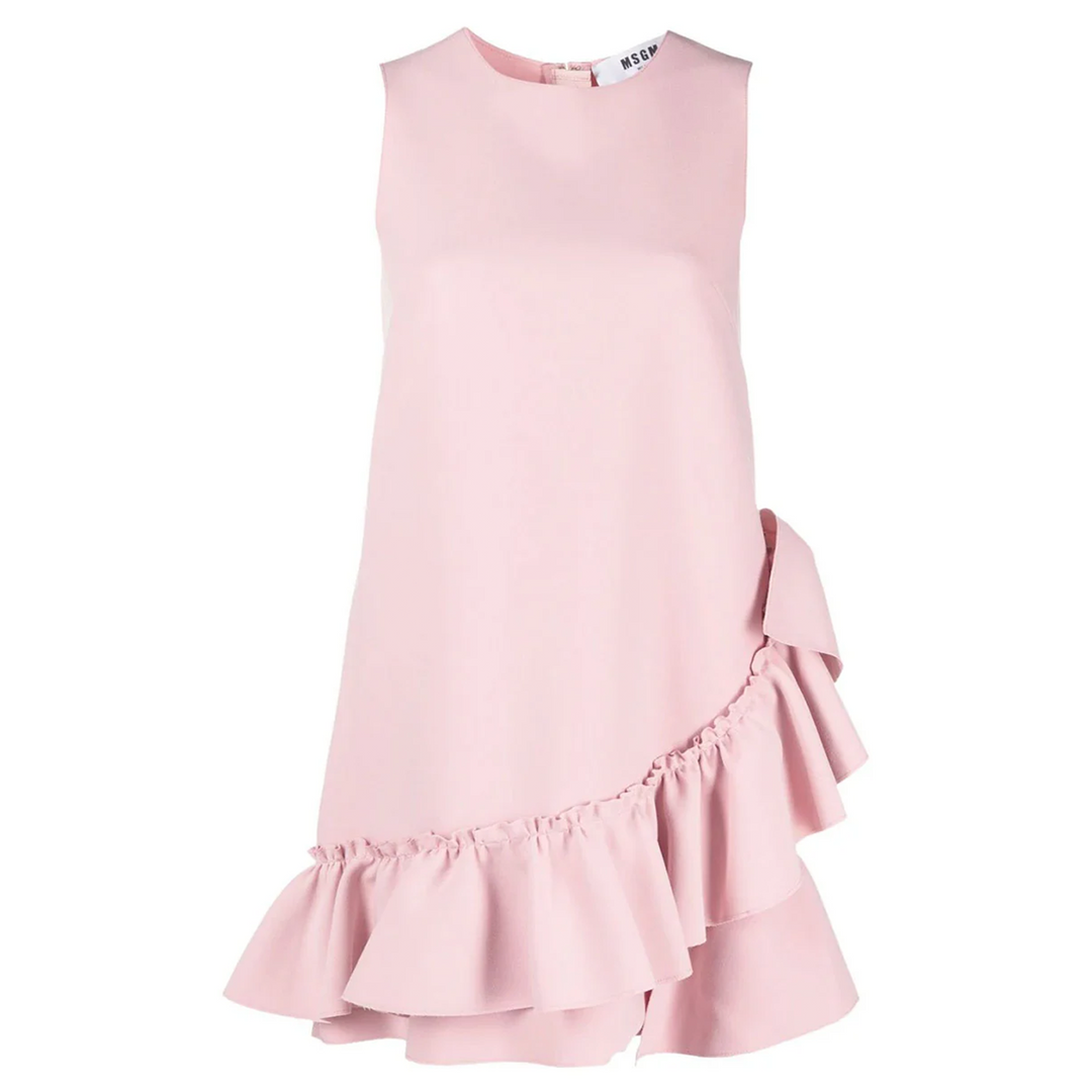 Ruffled Hem Mini Dress