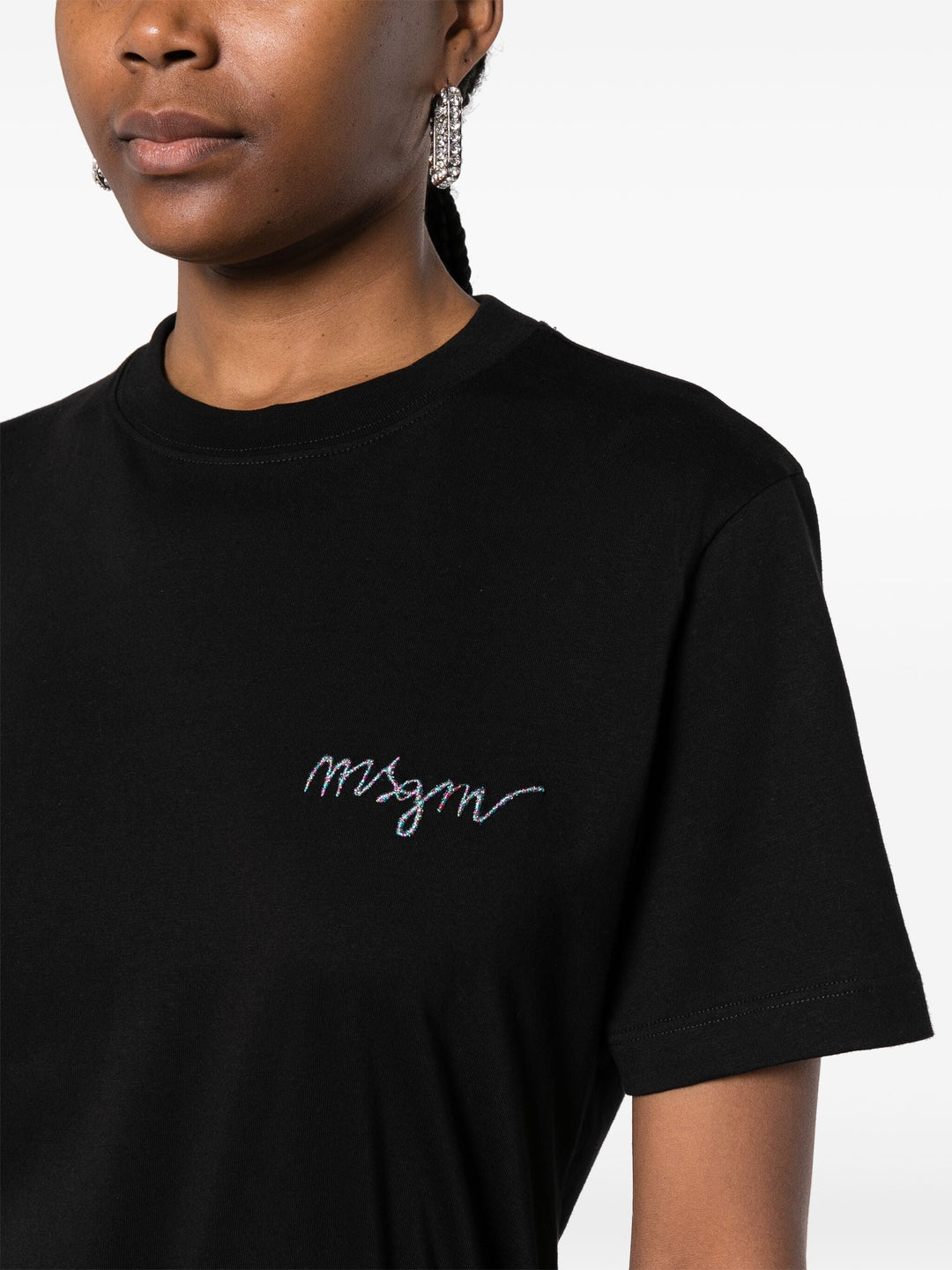 MSGM-Signature-Logo-T-Shirt-Black-5