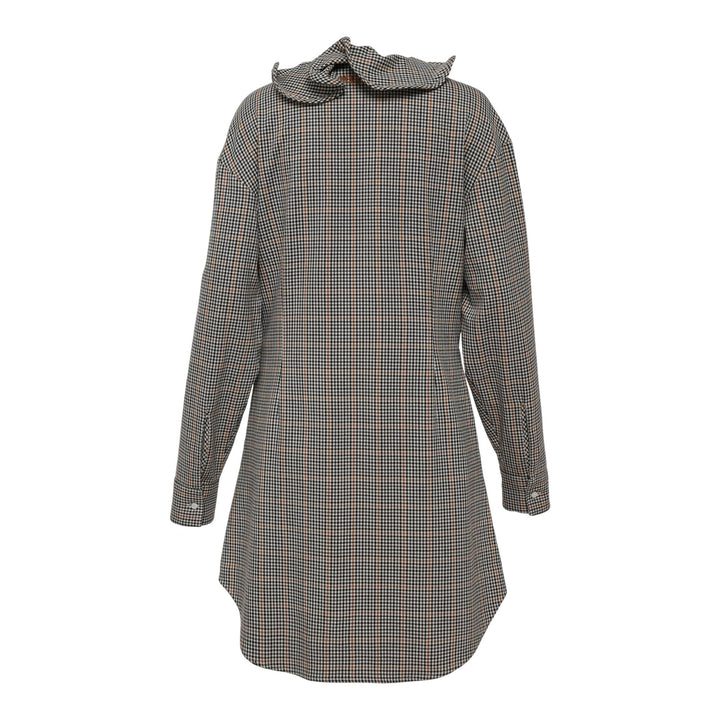 Club21 - MSGM - Abito Center Ruffle Detailed Dress - WOVEN DRESSES - White