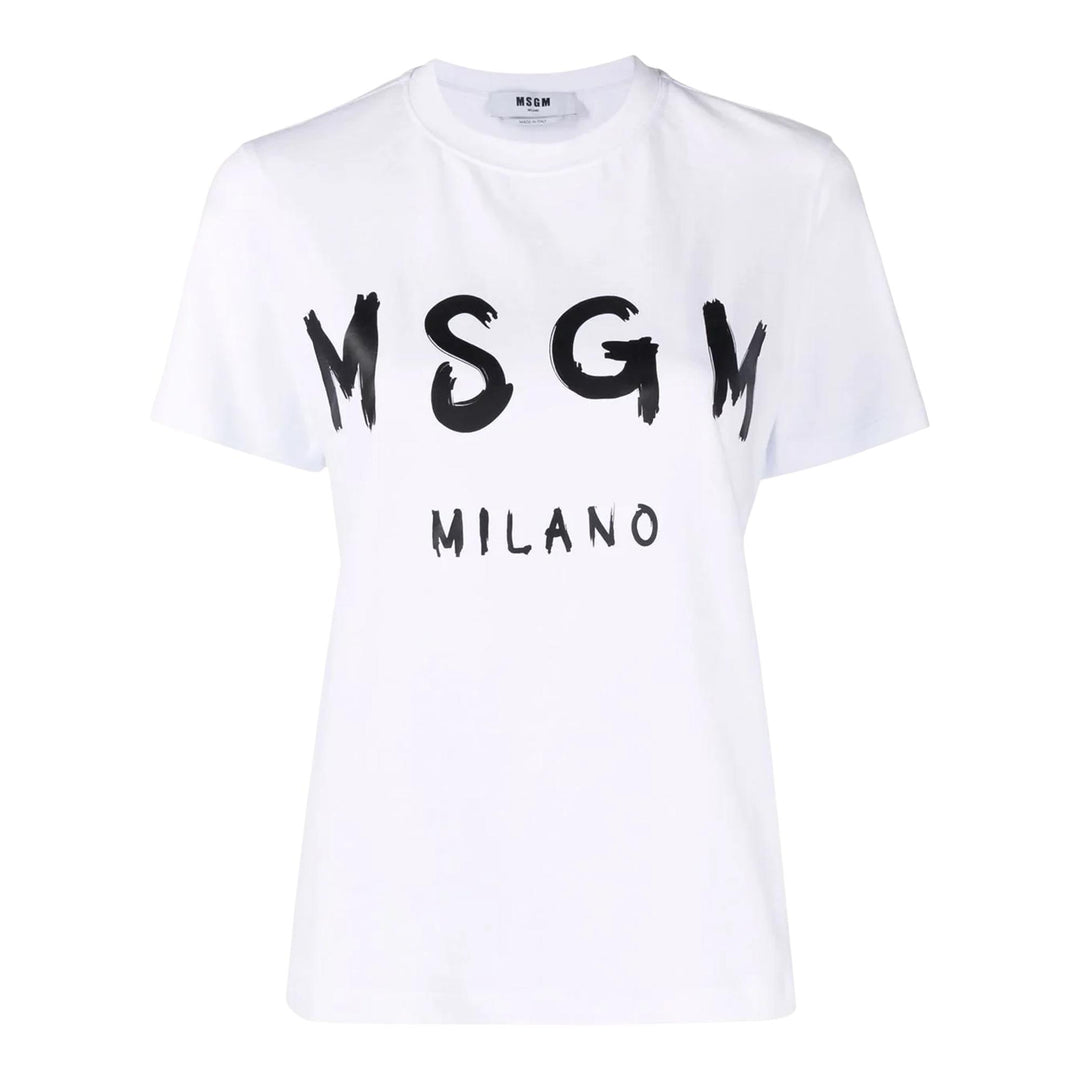 Club21 - MSGM - Brush Stoke Tee - TEES - White