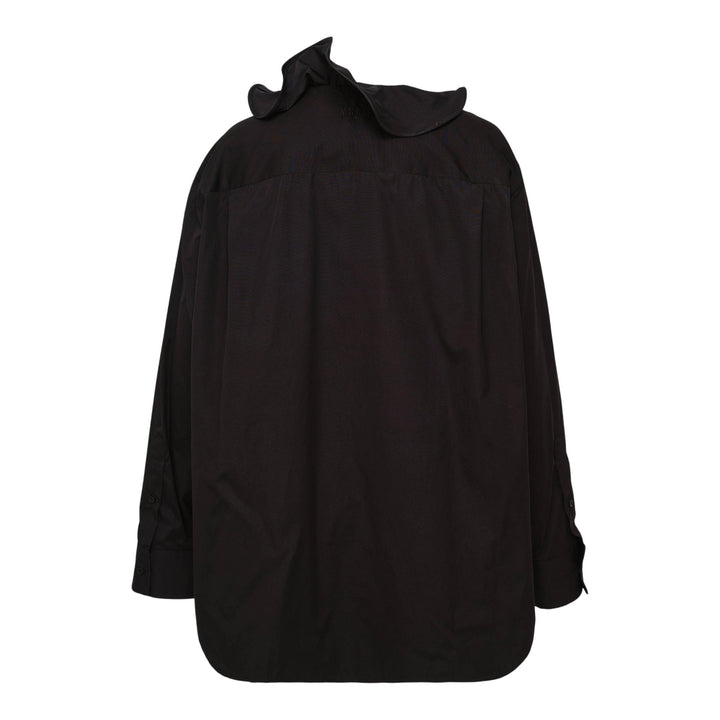 Club21 - MSGM - Center Ruffle Detailed Blouse - BLOUSES - Black