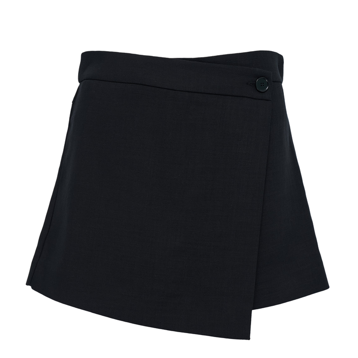 Flamed Viscose Canvas Shorts