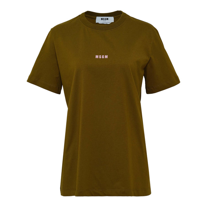 Club21 - MSGM - Logo T-Shirt - TEES - Olive