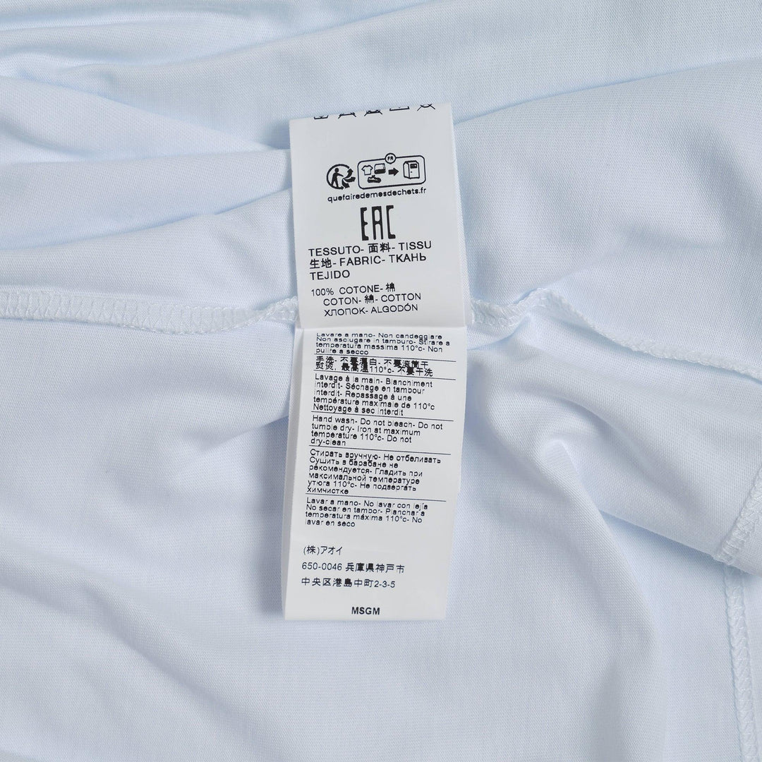 Club21 - MSGM - Love Logo Long-Sleeve T-Shirt - TEES - White