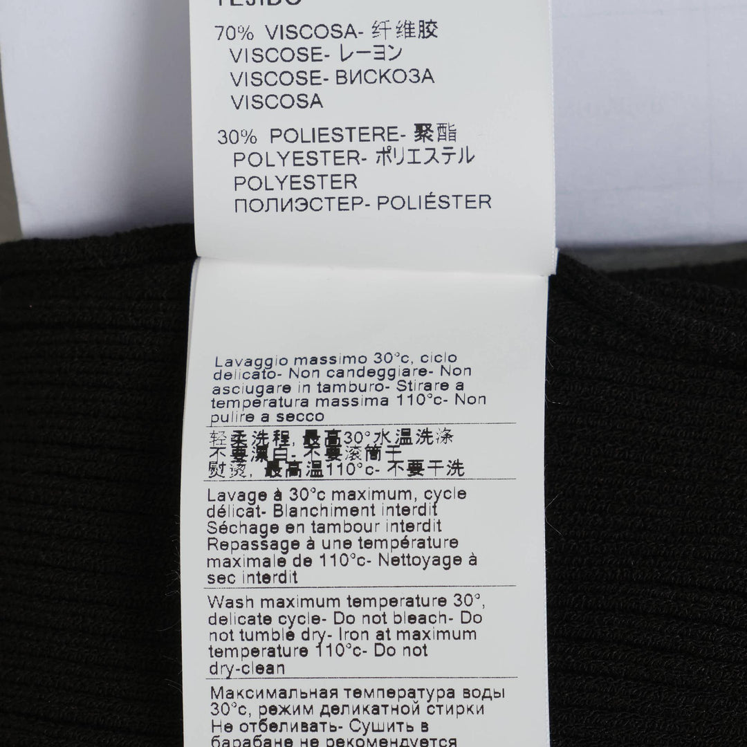 Club21 - MSGM - Maglia Small Neckline Logo Fit Top - KNIT TOPS - Black