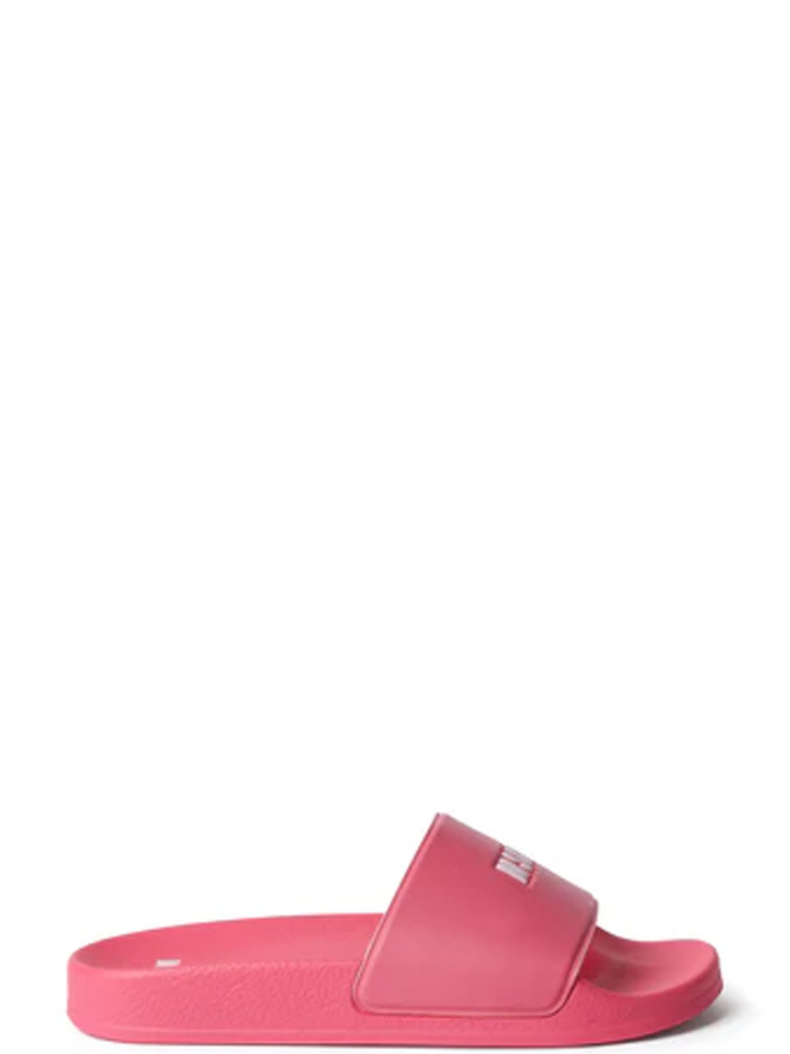 MSGM_MicroLogoPoolSlide_Darkpink