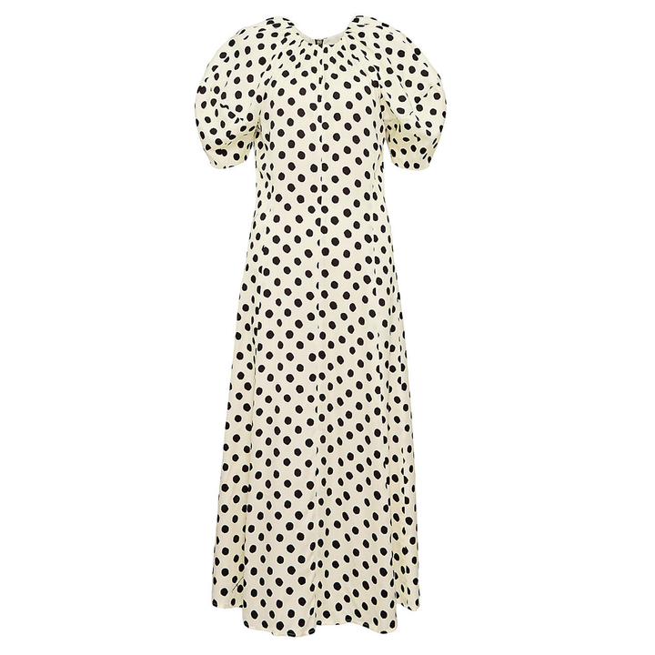 MSGM_Polka_Dot_Long_Dress_offWhite