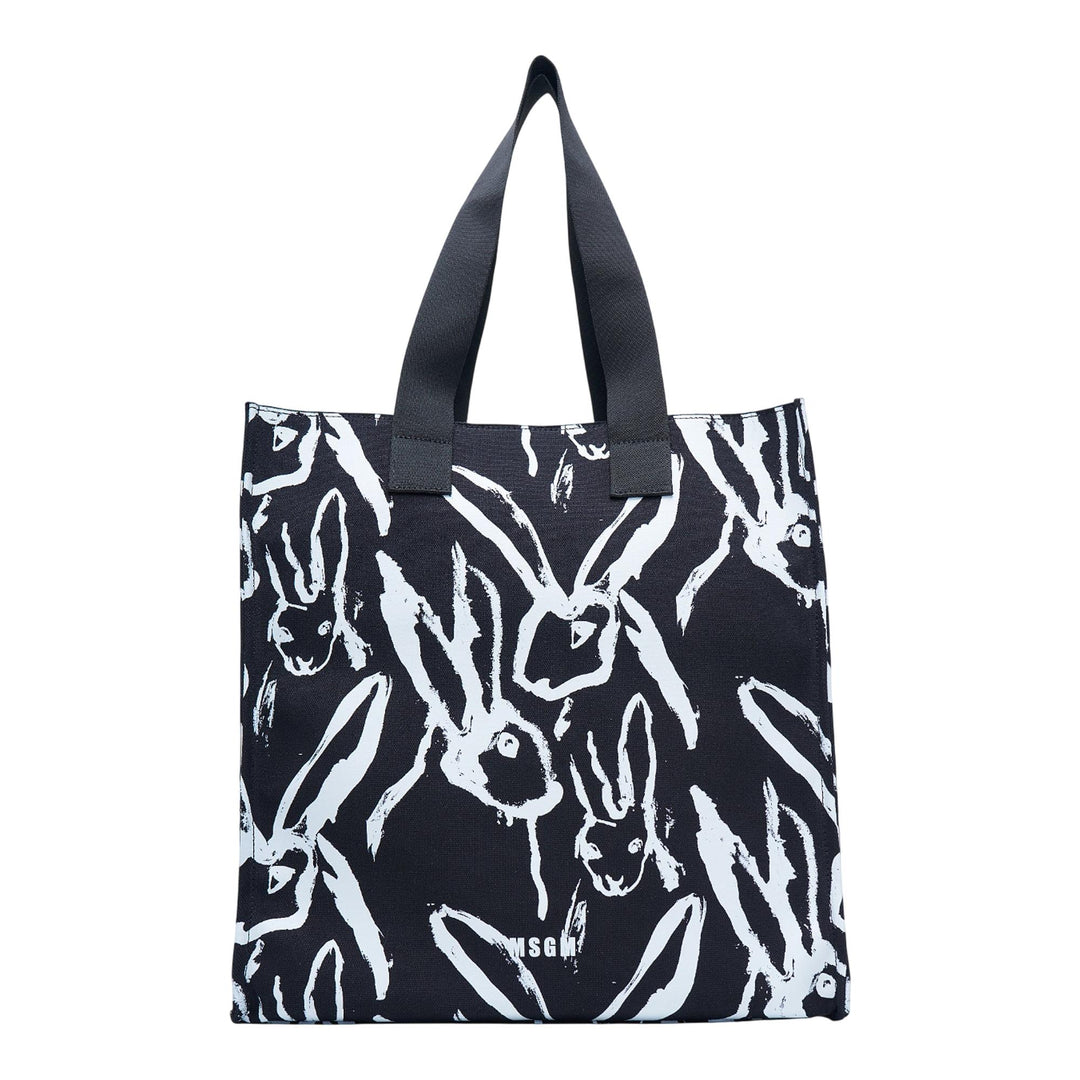 Club21 - MSGM - Rabbits Vertical Tote - TOTES - Black
