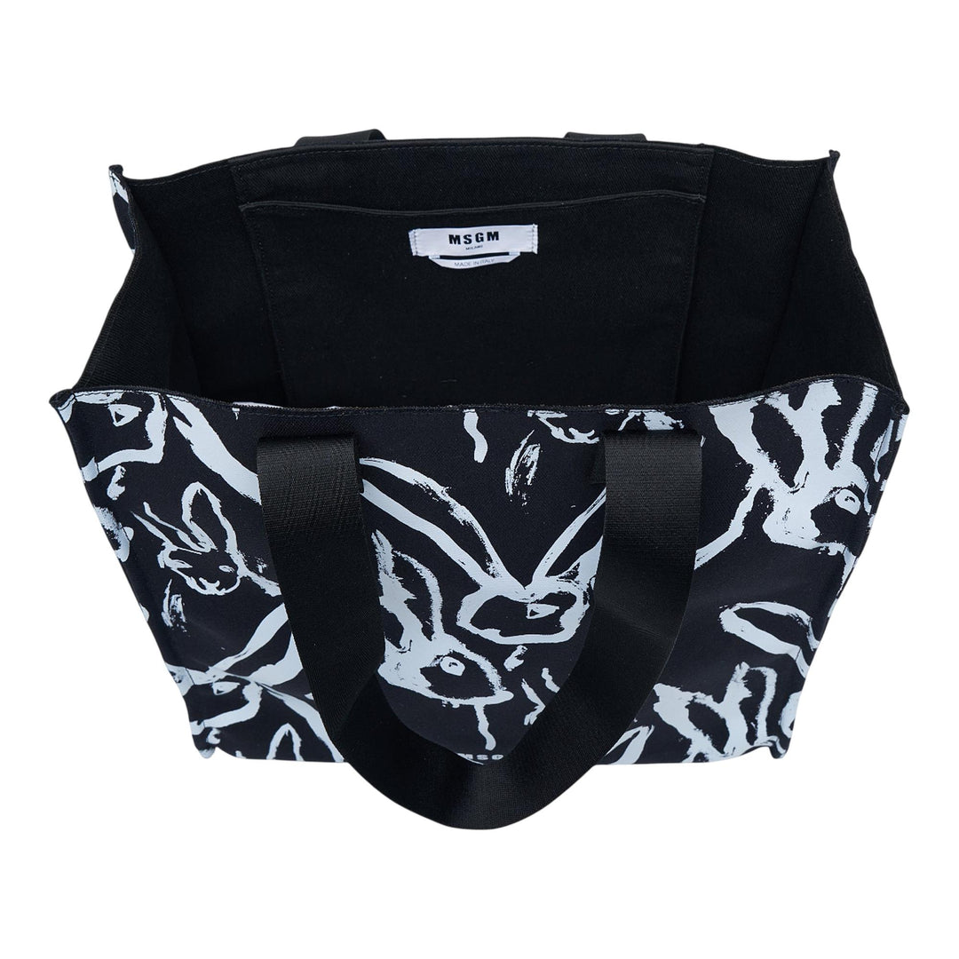 Club21 - MSGM - Rabbits Vertical Tote - TOTES - Black