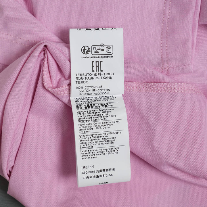 Club21 - MSGM - Same Tone Msgm T-Shirt - TEES - Pink