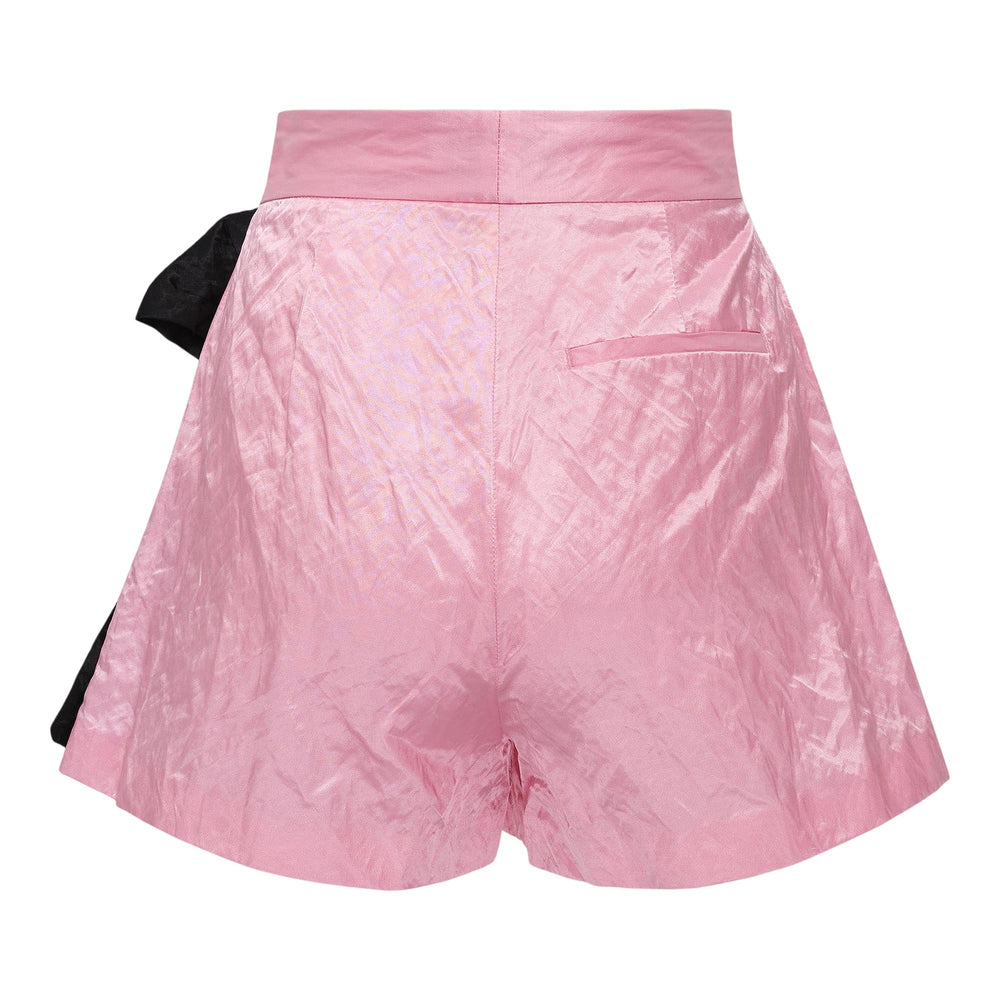 Club21 - MSGM - Waisted Shorts With Ribbon - SHORTS - Pink