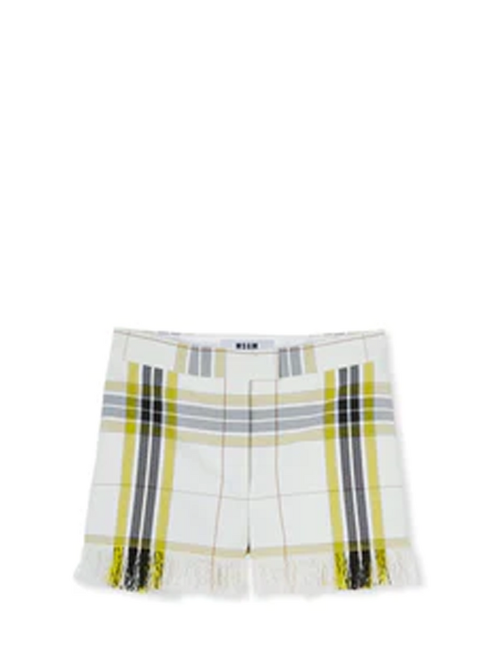 MSGM_WhiteYellowCheckeredShorts-Checks