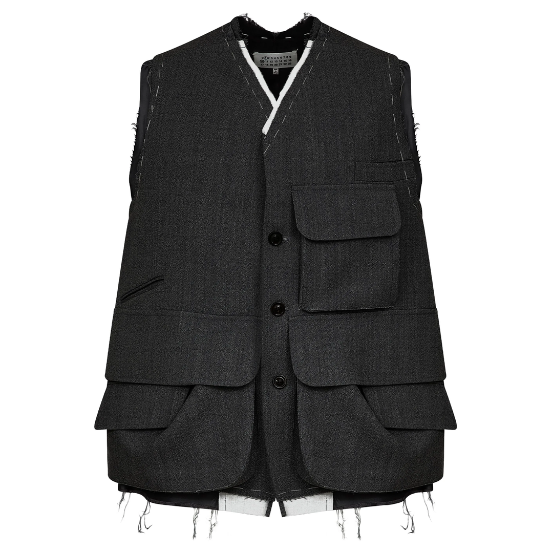 Maison_Margiela_Gilet_Covert_Cloth_Charcoal