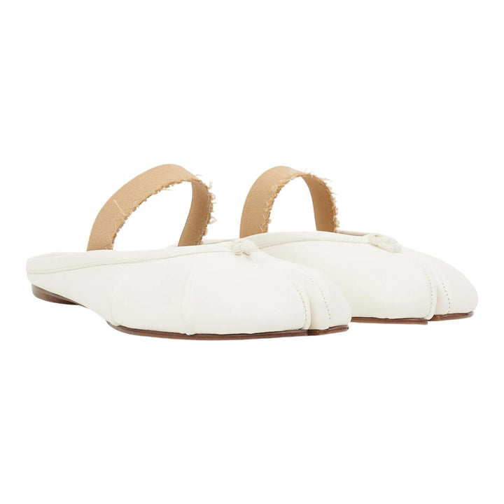 Club21 - Maison Margiela - Tabi Ballerina Mule Elastic Band - FLAT SHOES - Off-White