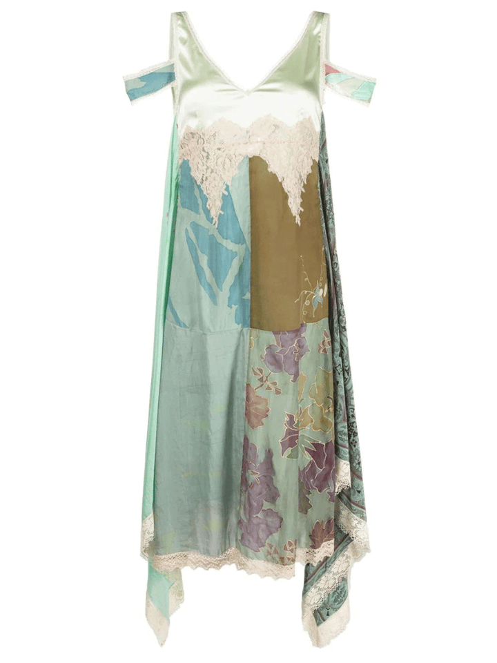 Marine-Serre-Regenerated-Silk-Scarves-Nuise-Dress-Green-1