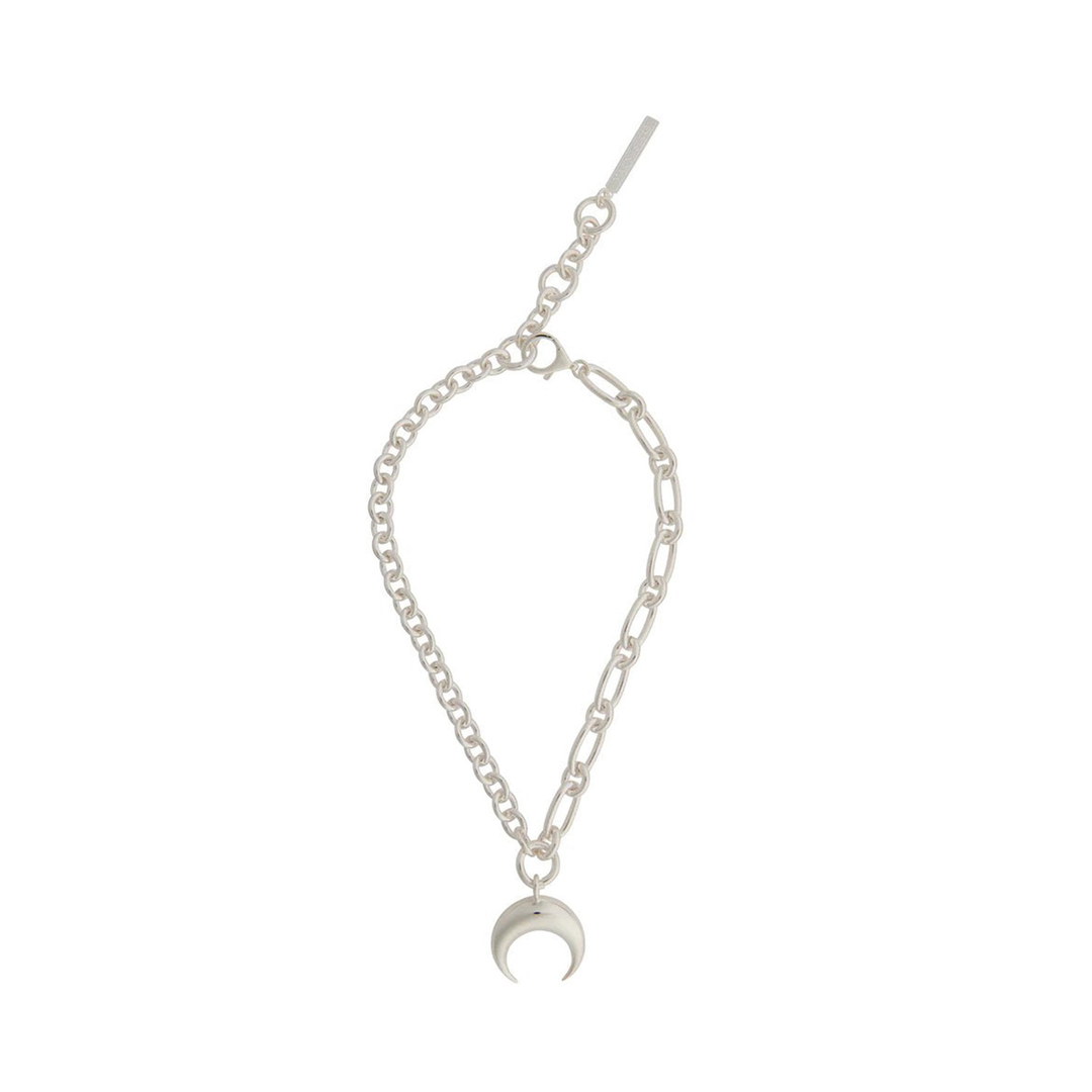 MarineSerre_RegeneratedTinMoonCharmsNecklace_Silver