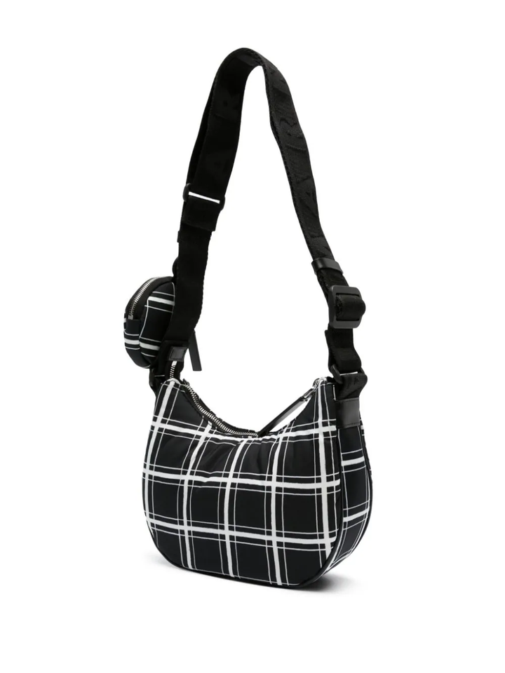 Marni-Checked-Print-Shoulder-Bag-Black-3