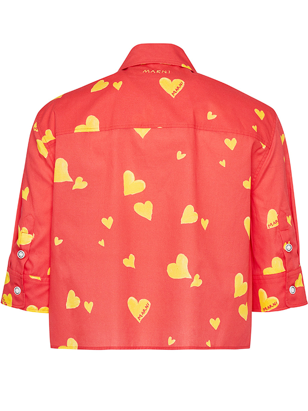 Marni Short Box Shirt With Short Sleeve Red 2