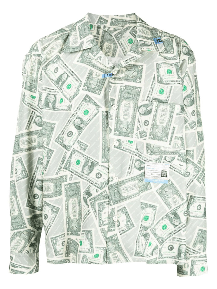 Mihara-Yasuhiro-Dollar-Bill-Printed-Shirts-Green-1