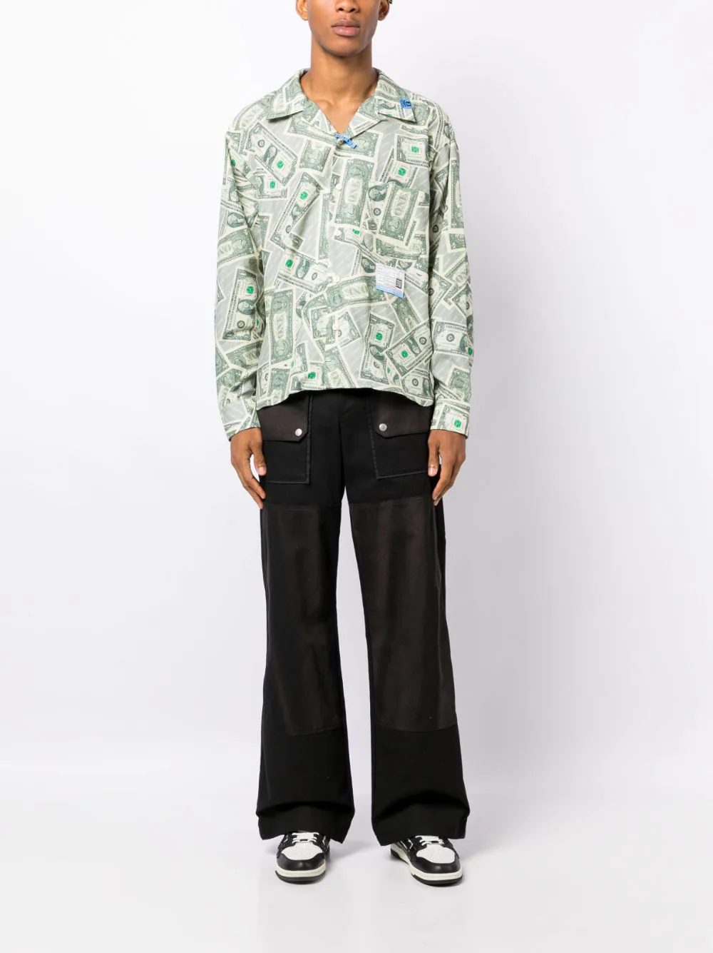 Mihara-Yasuhiro-Dollar-Bill-Printed-Shirts-Green-2