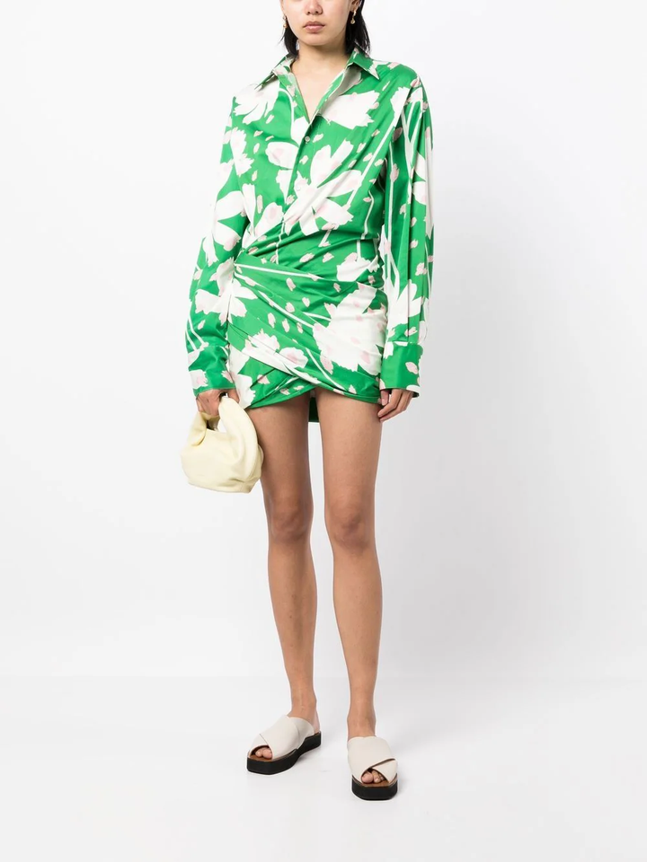 Monse-Foral-Print-Shirt-Dress-Green-2