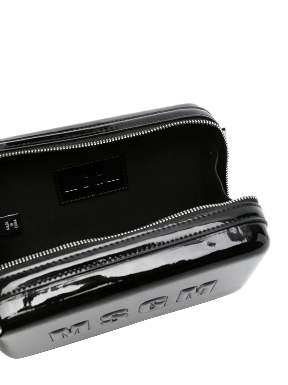 Msgm-Embossed-Logo-Clutch-Black-5