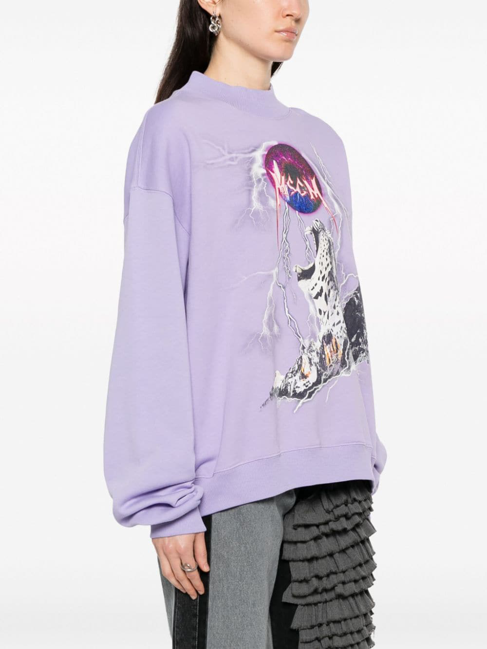 Msgm-Lightning-Graphic-Print-Sweatshirt-Lilac-3