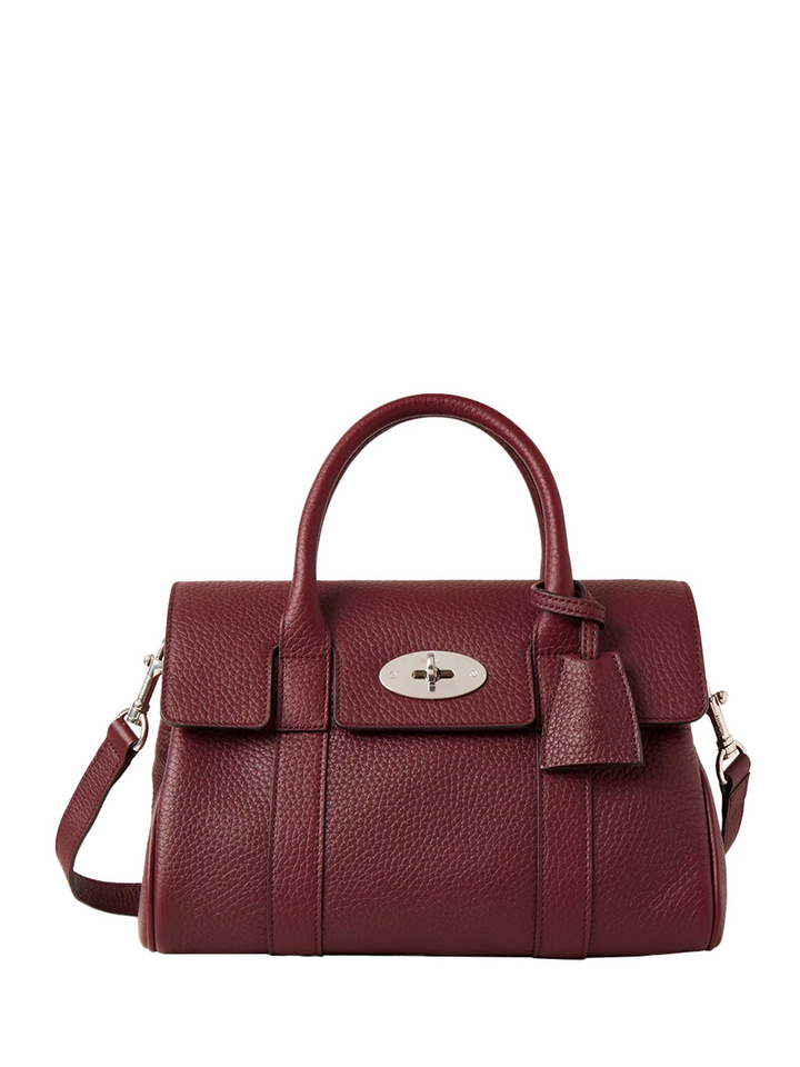 Bayswater Satchel Black Cherry Heavy Grain