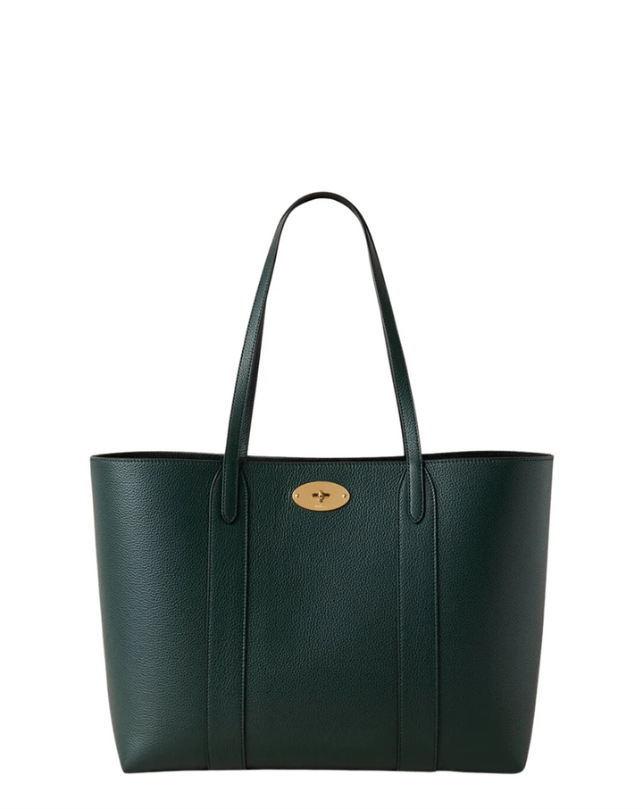 Bayswater 托特包 Mulberry Green Small 經典粒紋